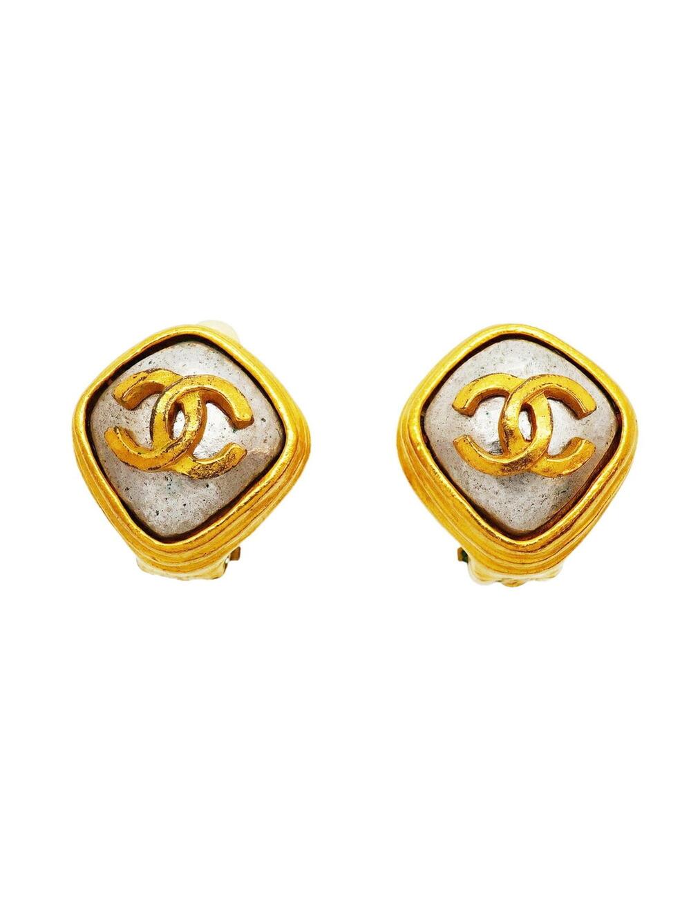 Chanel Cc Logo Clip-On Earrings #357331C49B